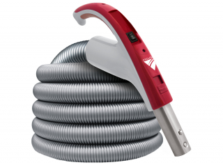 Exclusive Cyclovac Electric 110/24V hose with handle and hybrid connection - Hose 35 ft. (10.67 m)