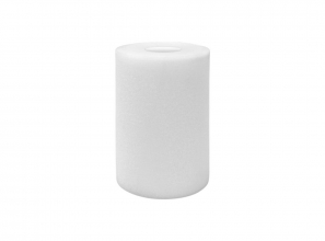 Cylindrical foam filter - Completely drilled - 8 in x 6 in