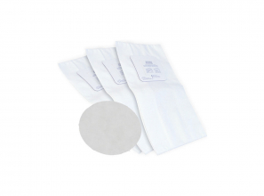 Compact electrostatic filter bag - 4 notches - Set of 3 with 1 round filter included