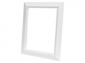 Wall inlet trim plate - Glossy plastic - White - Decovac