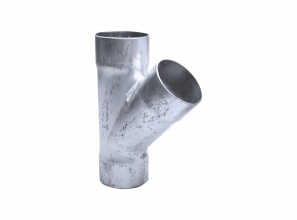 Wye (Y) metal pipe fitting 45°
