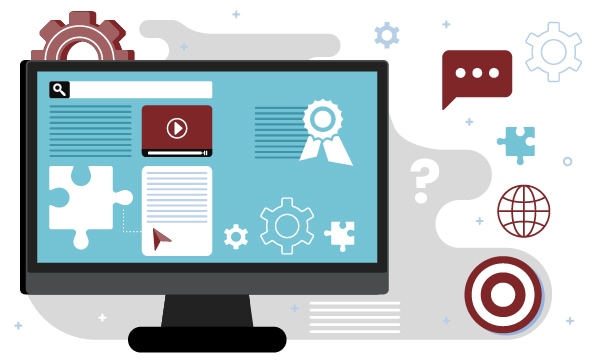 Page presentation for useful links and technical support